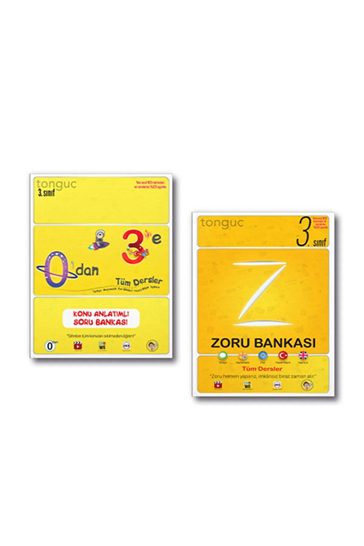 Tonguç 3. Sınıf Tüm Dersler Konu Anlatımlı Soru Zoru Bankası Set 2021 - 2022