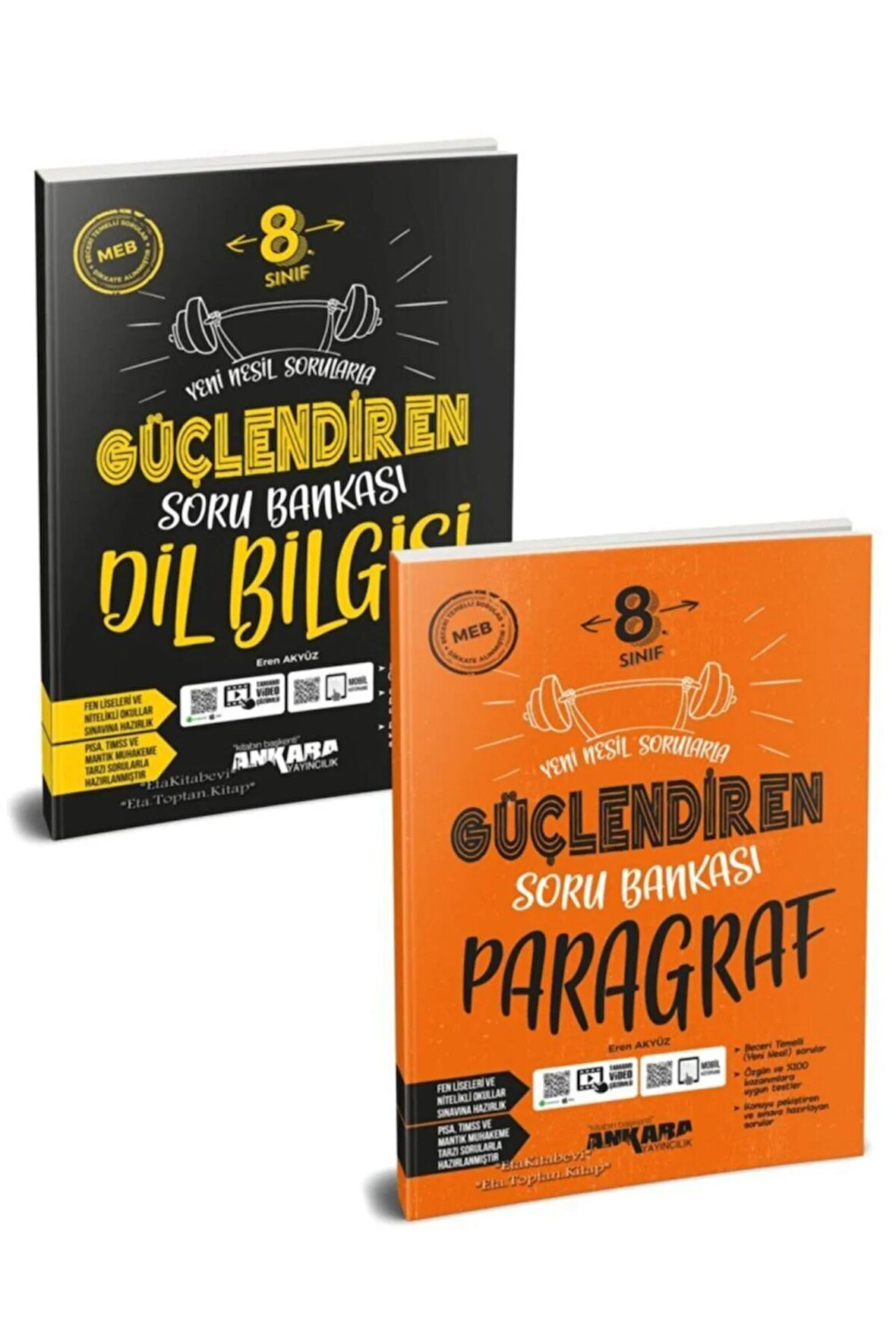 Ankara 8. Sınıf Lgs Paragraf Dil Bilgisi Soru Bankası Seti 2 Kitap Yeni 2021