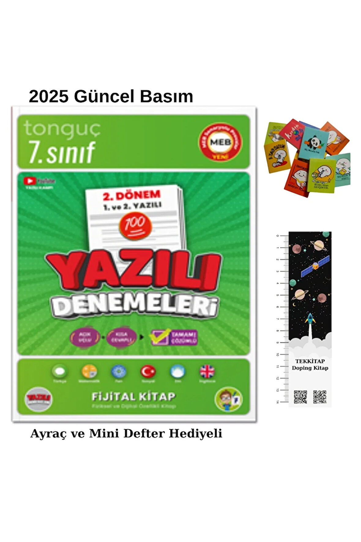 Tonguç 7. Sınıf 2. Dönem Yazılı DENEMELERİ 2025 (UZAY Ayraç-MİNİ Defter)