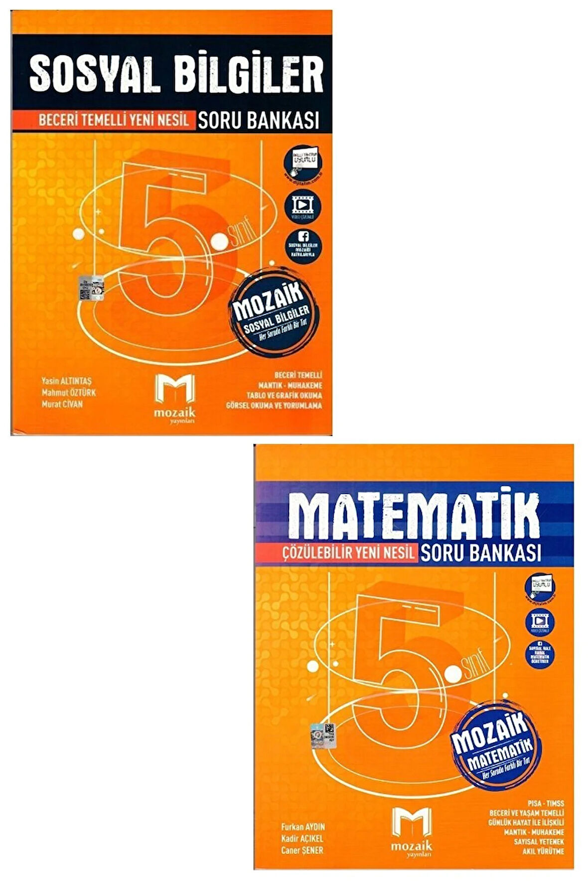 5. Sınıf Sosyal Bilgiler + 5. Sınıf Matematik Soru Bankası Seti