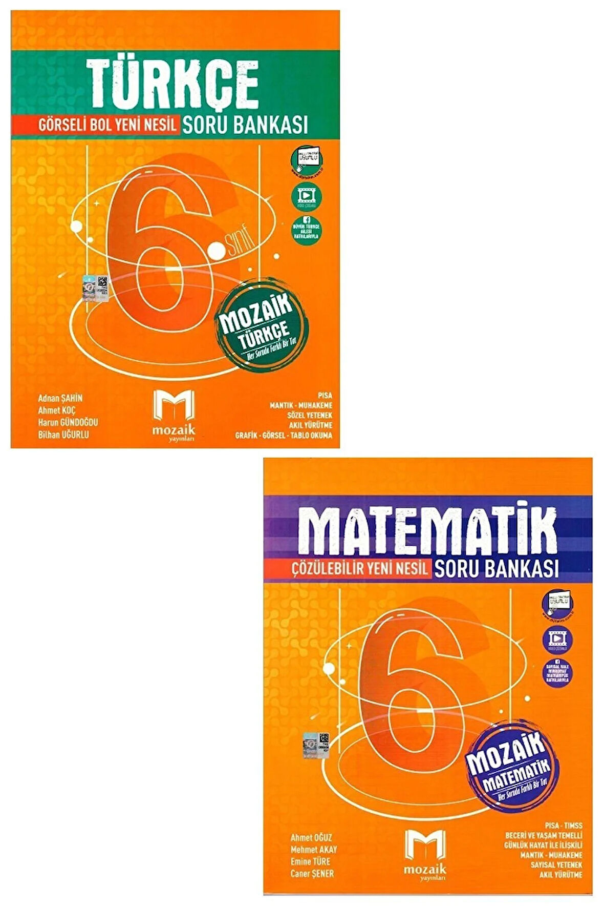 6. Sınıf Türkçe Soru Bankası + 6. Sınıf Matematik Soru Bankası