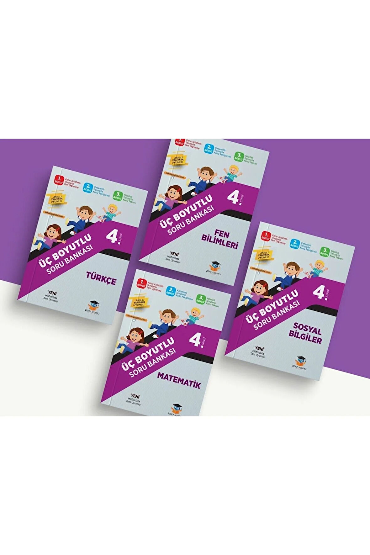 4. Sınıf Tüm Dersler Üç Boyutlu Soru Bankası Seti 2023