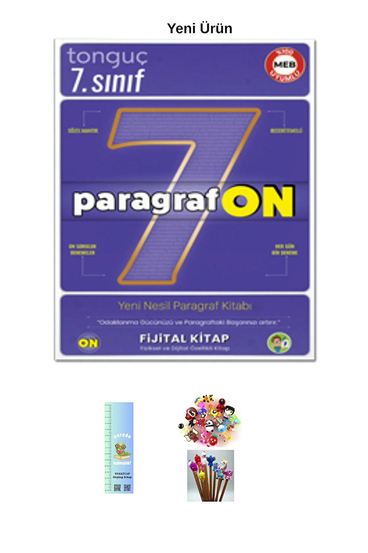 Tonguç 7. Sınıf ParagrafON Soru Bankası YENİ ÜRÜN (TIRTIL A.+KALEM B.)