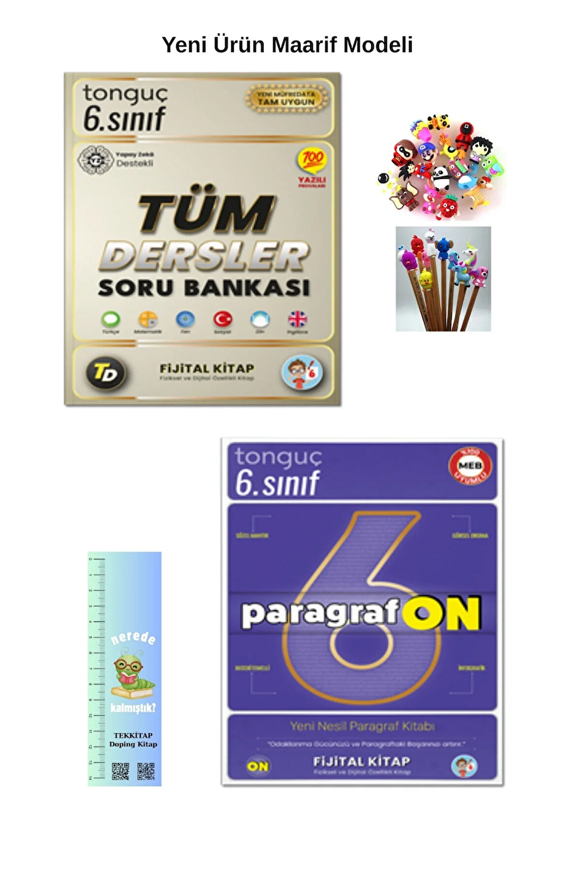 Tonguç 6. Sınıf Fijital Tüm Dersler-ParagrafOn Soru Bankası Seti 2 KİTAP(TIRTIL A.+KALEM B.)