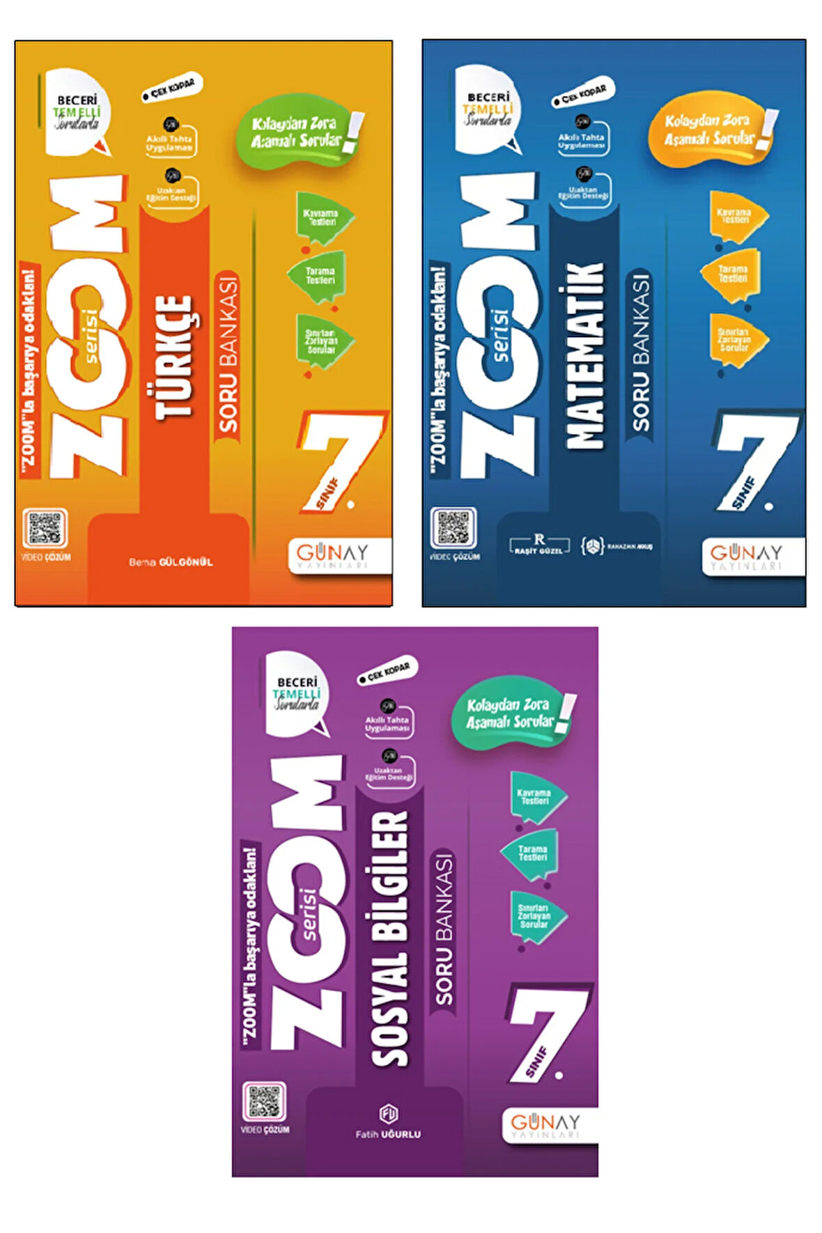 7. Sınıf Zoom Türkçe + Matematik + Sosyal Seti