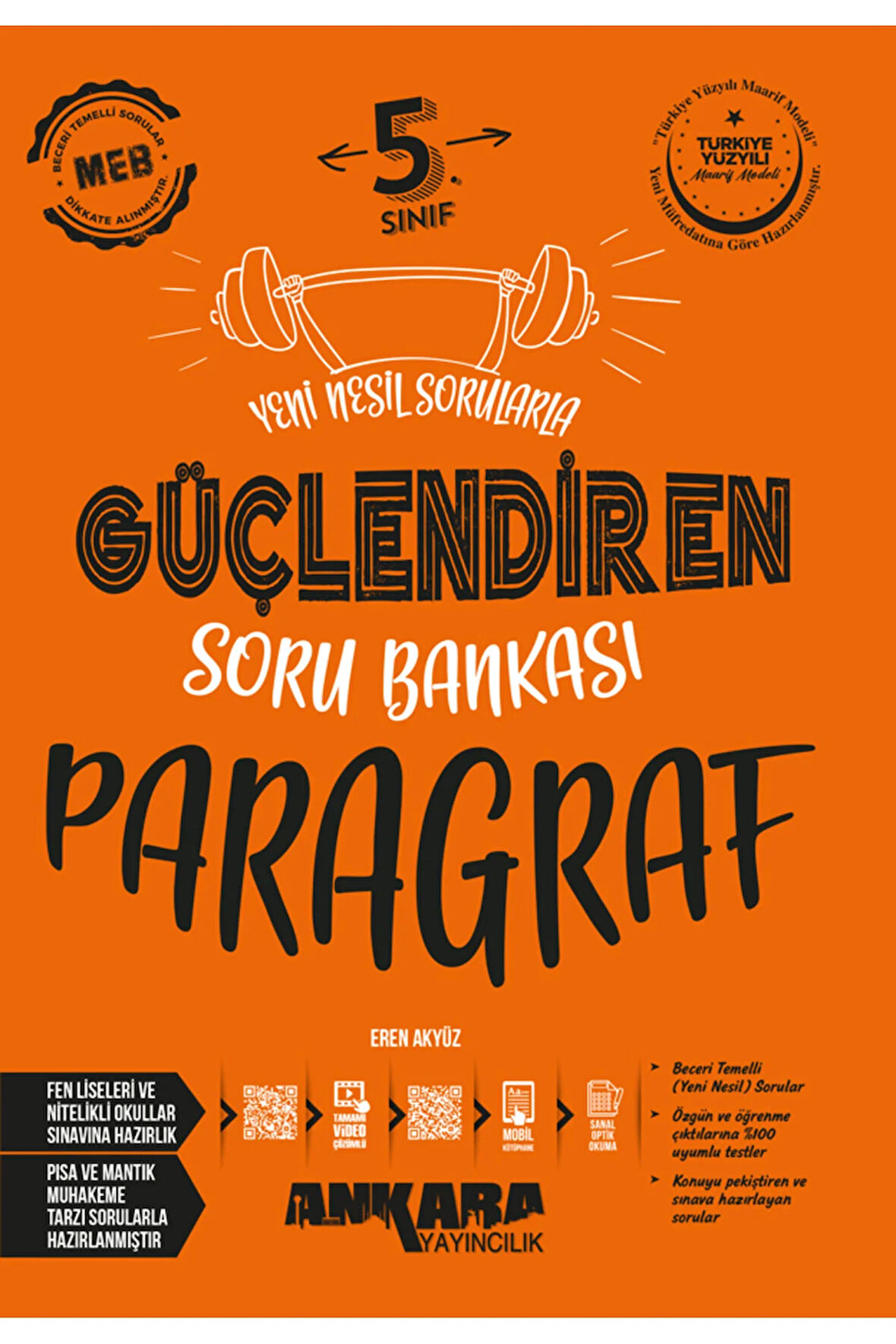 2025-2026 Müfredat Ankara Yayıncılık 5. Sınıf Güçlendiren Paragraf Soru Bankası