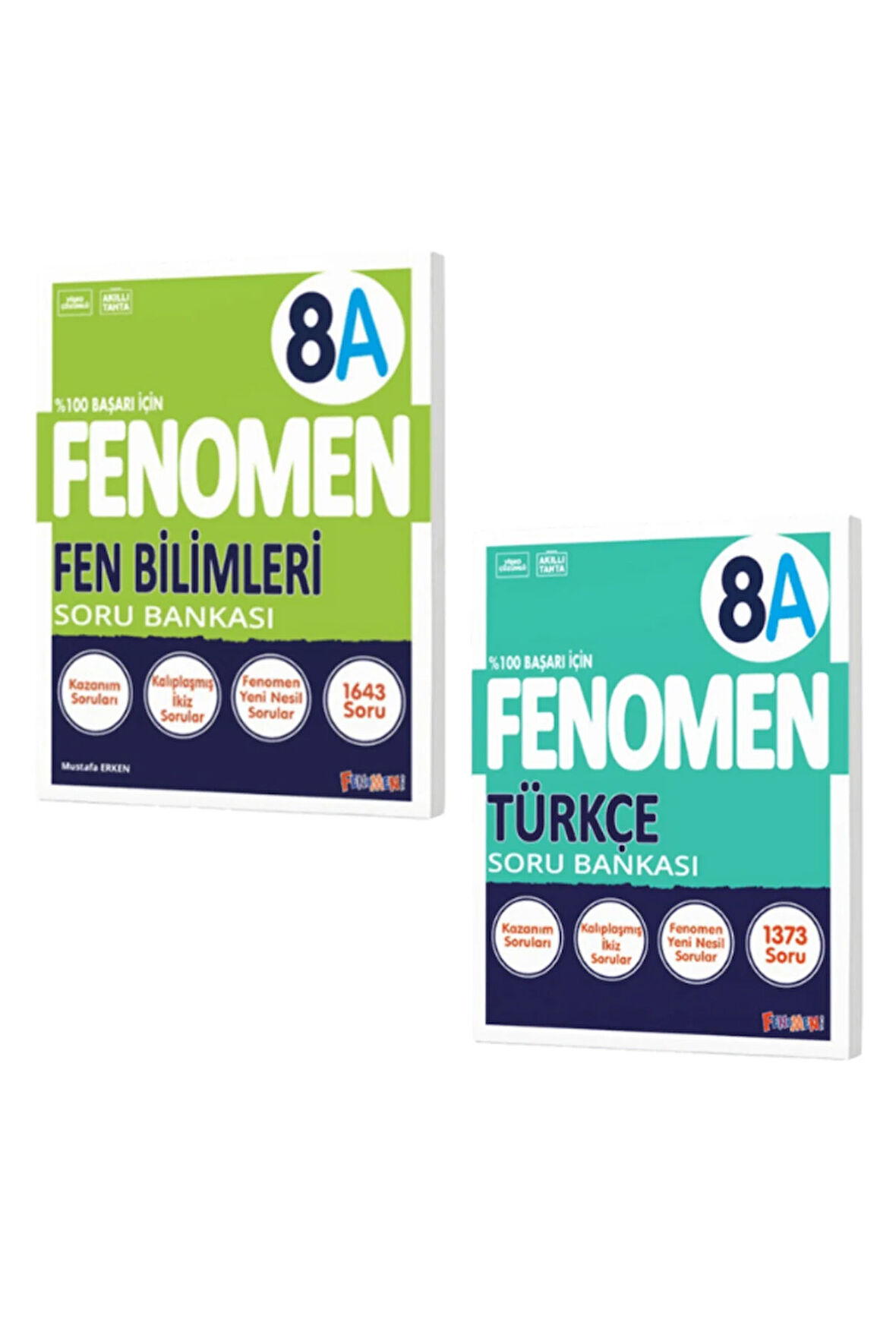 8.Sınıf Fen Bilimleri A ve Türkçe A Soru Bankası 2 Kitap