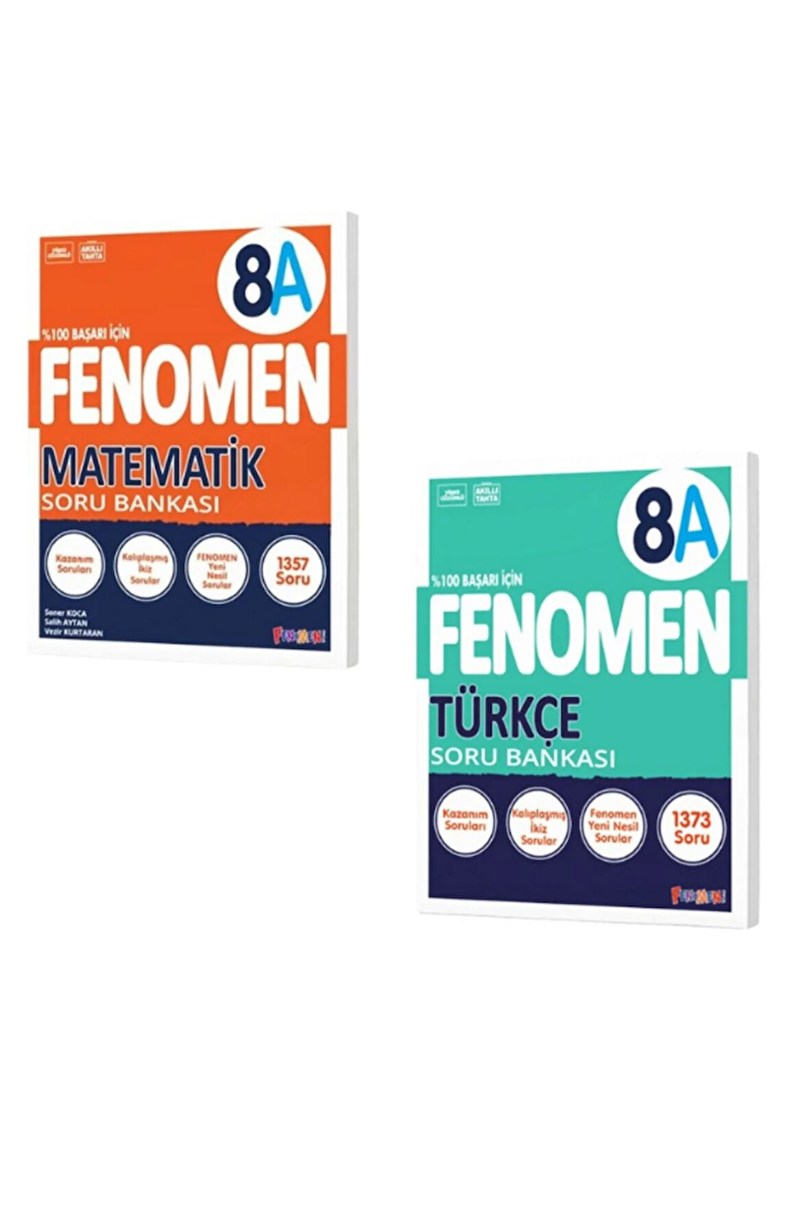 Fenomen 8.Sınıf Matematik A ve Türkçe A Soru Bankası 2 Kitap