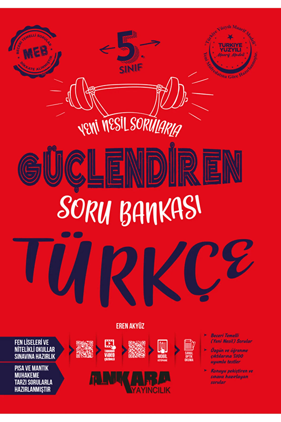 2025-2026 Müfredat Ankara Yayıncılık 5. Sınıf Güçlendiren Türkçe Soru Bankası