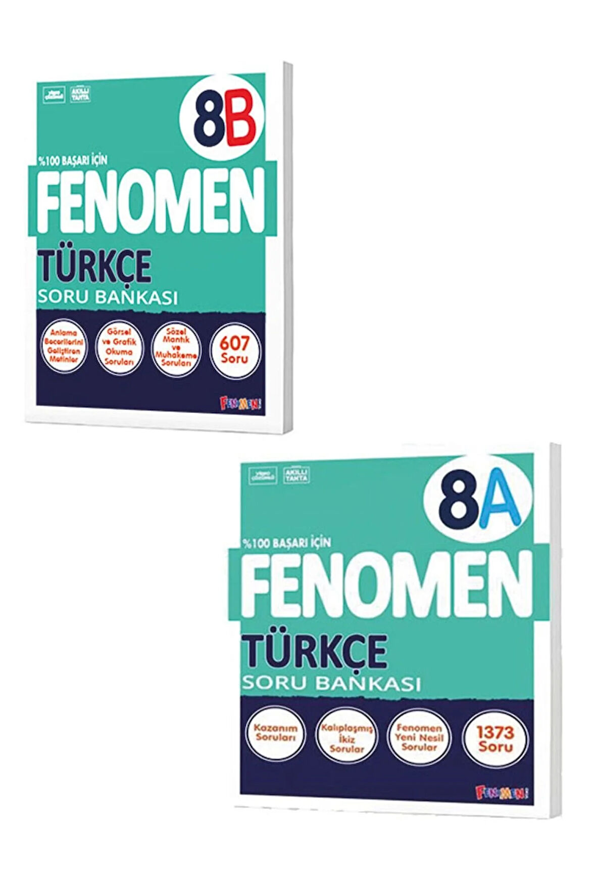 8. Sınıf Fenomen Türkçe A B Tüm Dersler Soru Bankası Set