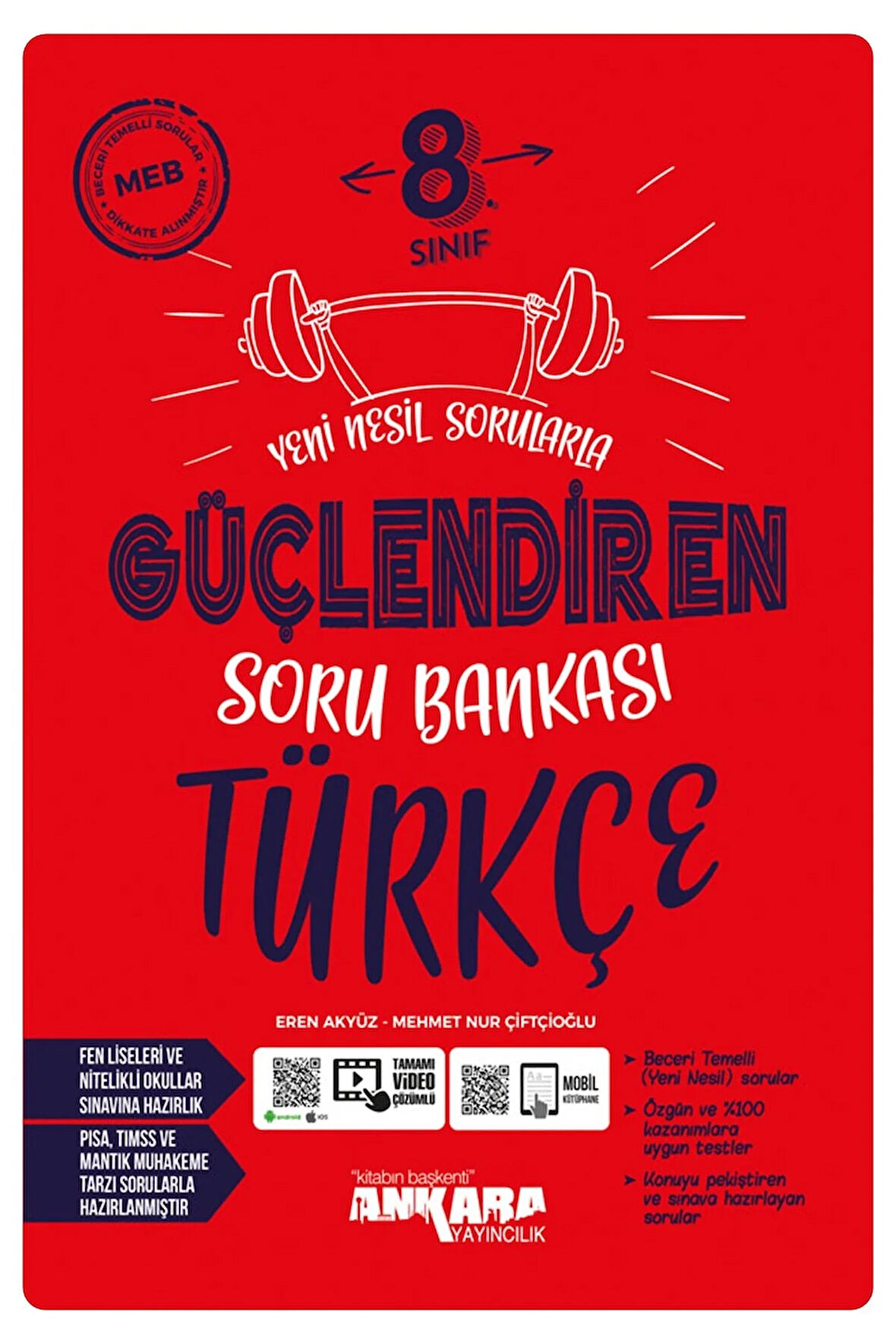 Ankara Yayıncılık 8.Sınıf Türkçe Yeni Nesil Sorularla Güçlendiren Soru Bankası