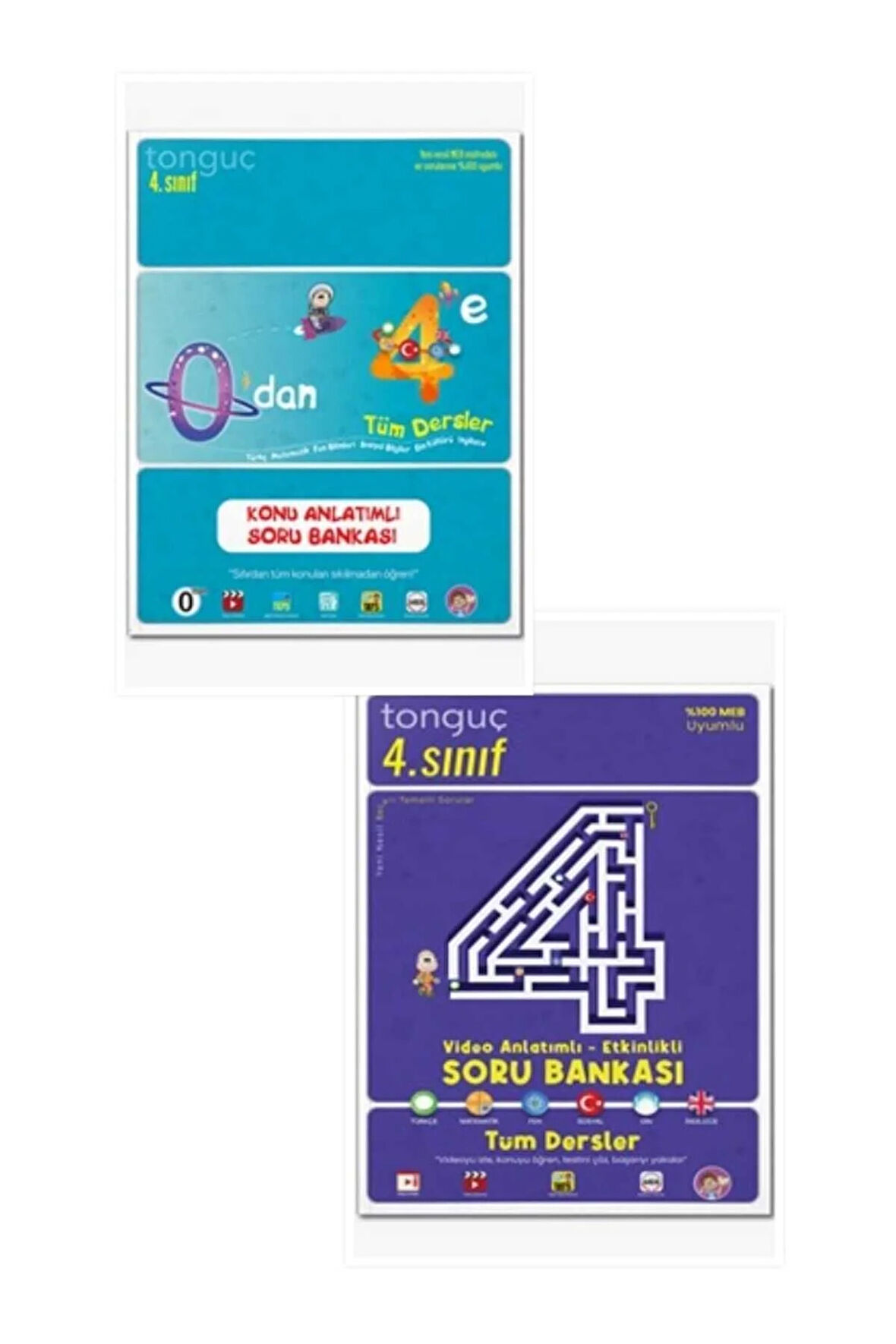 4. Sınıf 0 Dan 4 Tüm Dersler - Etkinlikli Video Çözümlü Tüm Dersler Soru Bankası 2 Kitap-kollektif