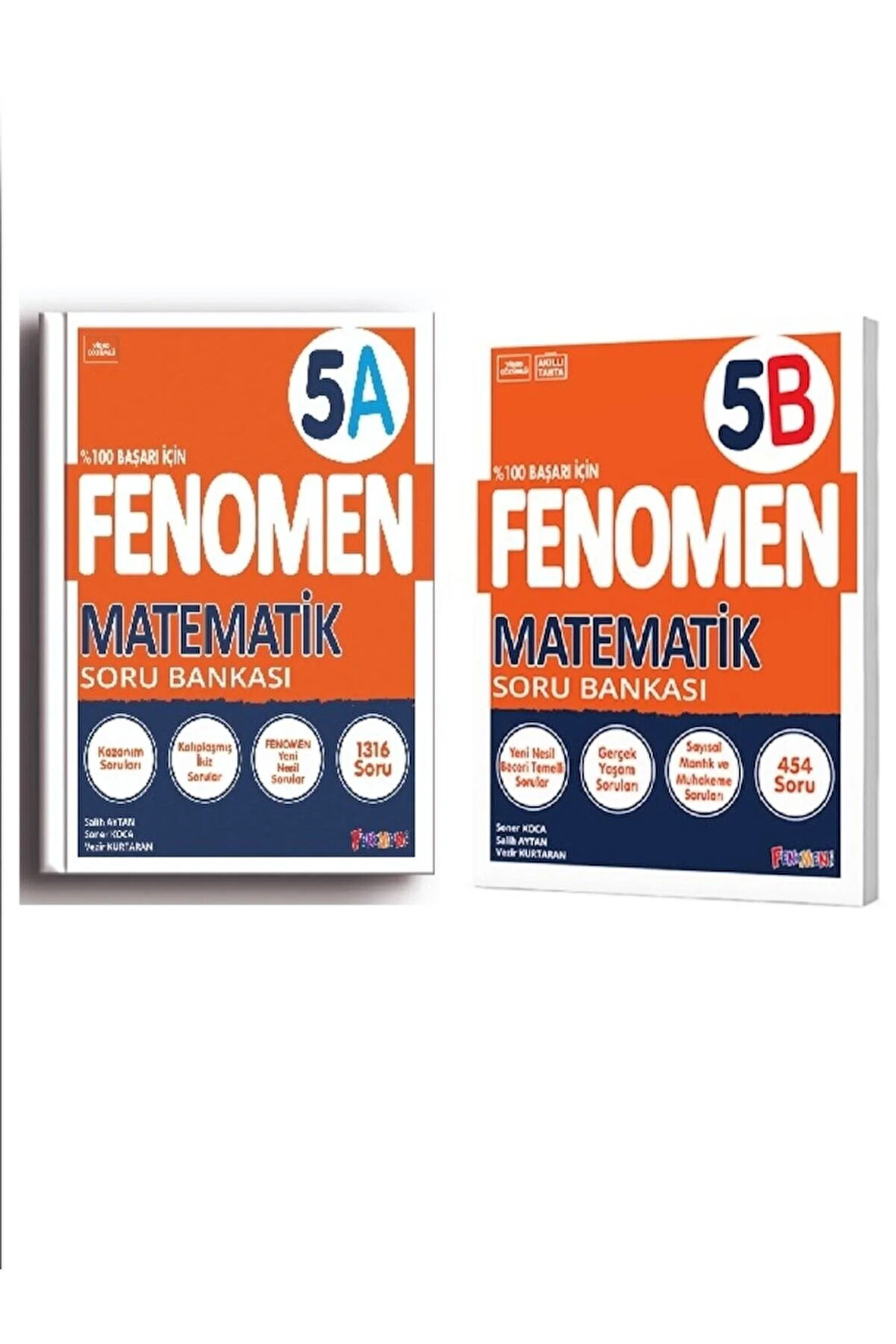 5. Sınıf Matematik (A) - Matematik (B) Soru Bankası Seti (2 Kitap)