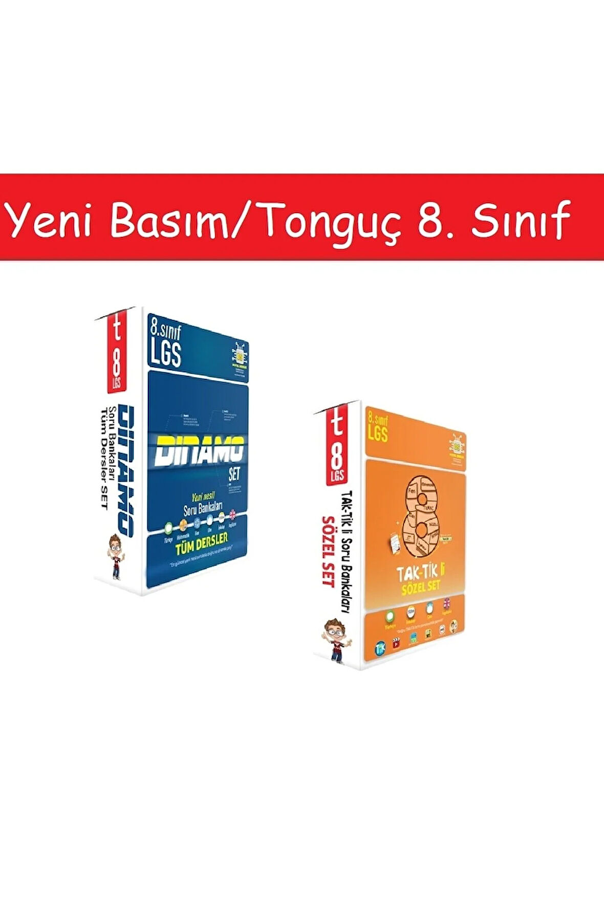 Tonguç 8. Sınıf Dinamo Tüm Dersler Soru Bankası Set & 8. Sınıf Taktikli Sözel Set