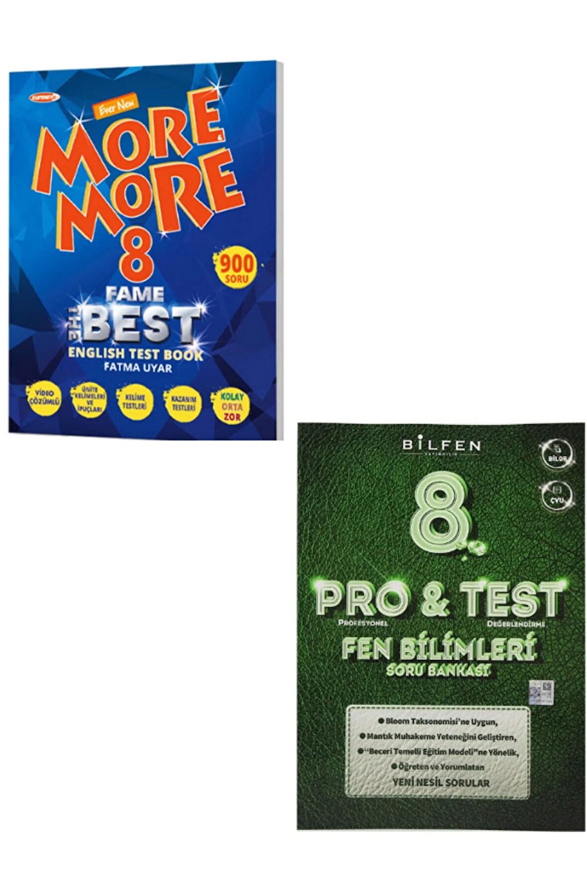 Elt More And More 8 Fame The Best English Test Book + Bilfen Yayınları 8 Protest Fen Bilimleri Soru