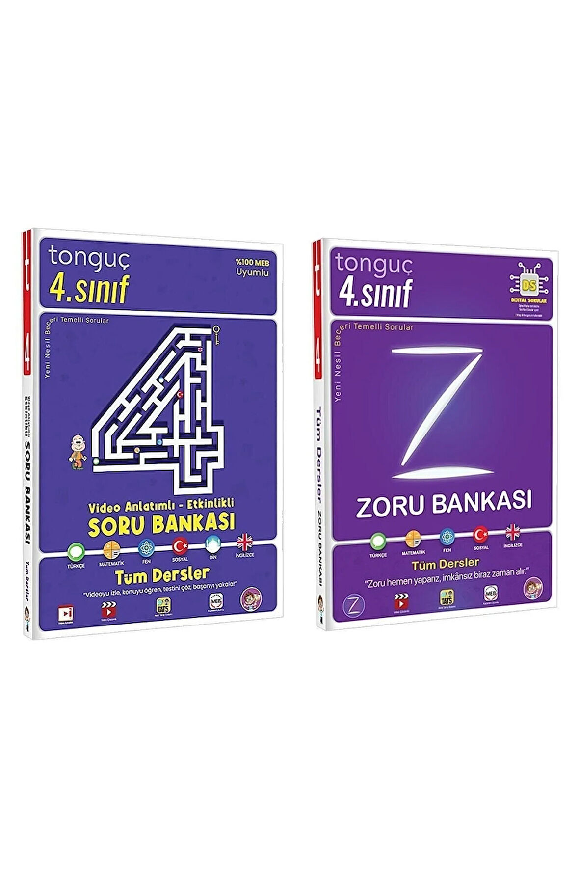 4. Sınıf Tüm Dersler Video Anlatımlı Etkinlikli Soru Zoru Bankası