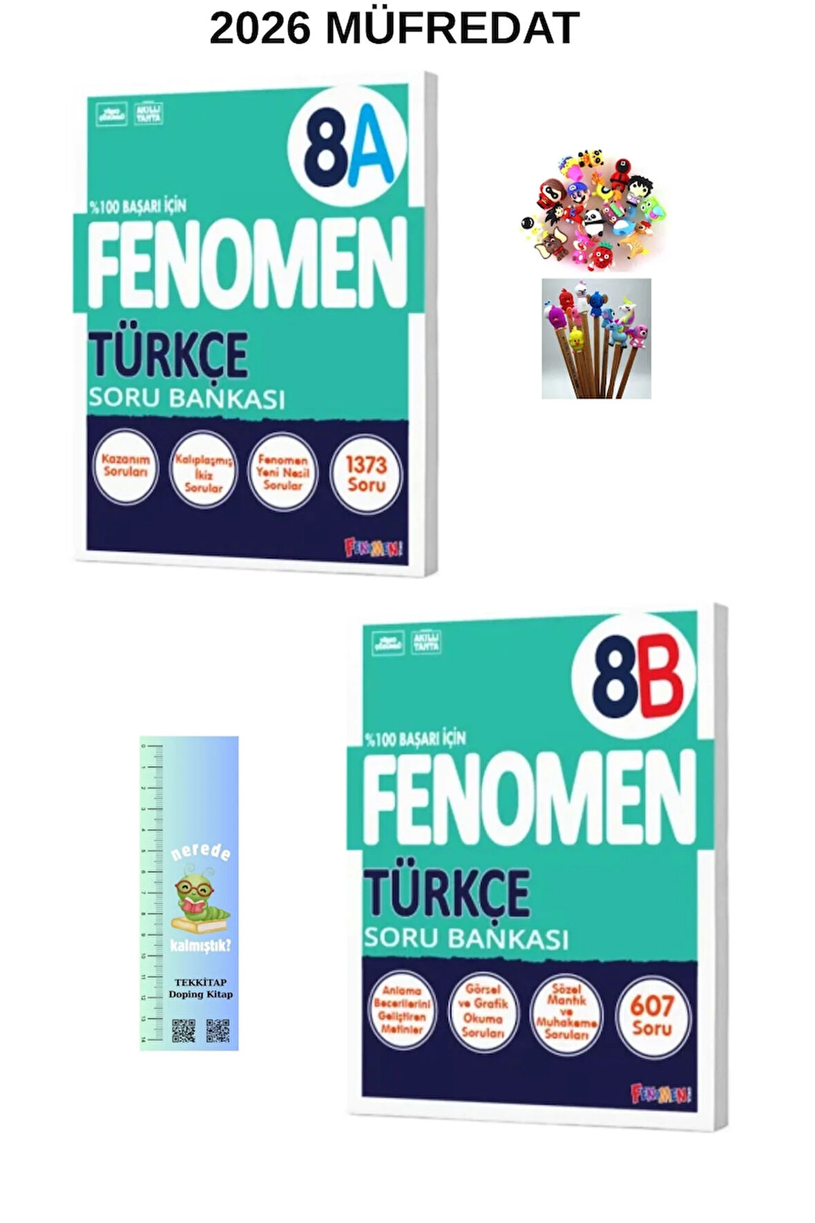 Fenomen 8. Sınıf TÜRÇE (A+B) SB. SETİ (2 KİTAP) (TIRTIL A+EMOJİ K+KALEM B)2026