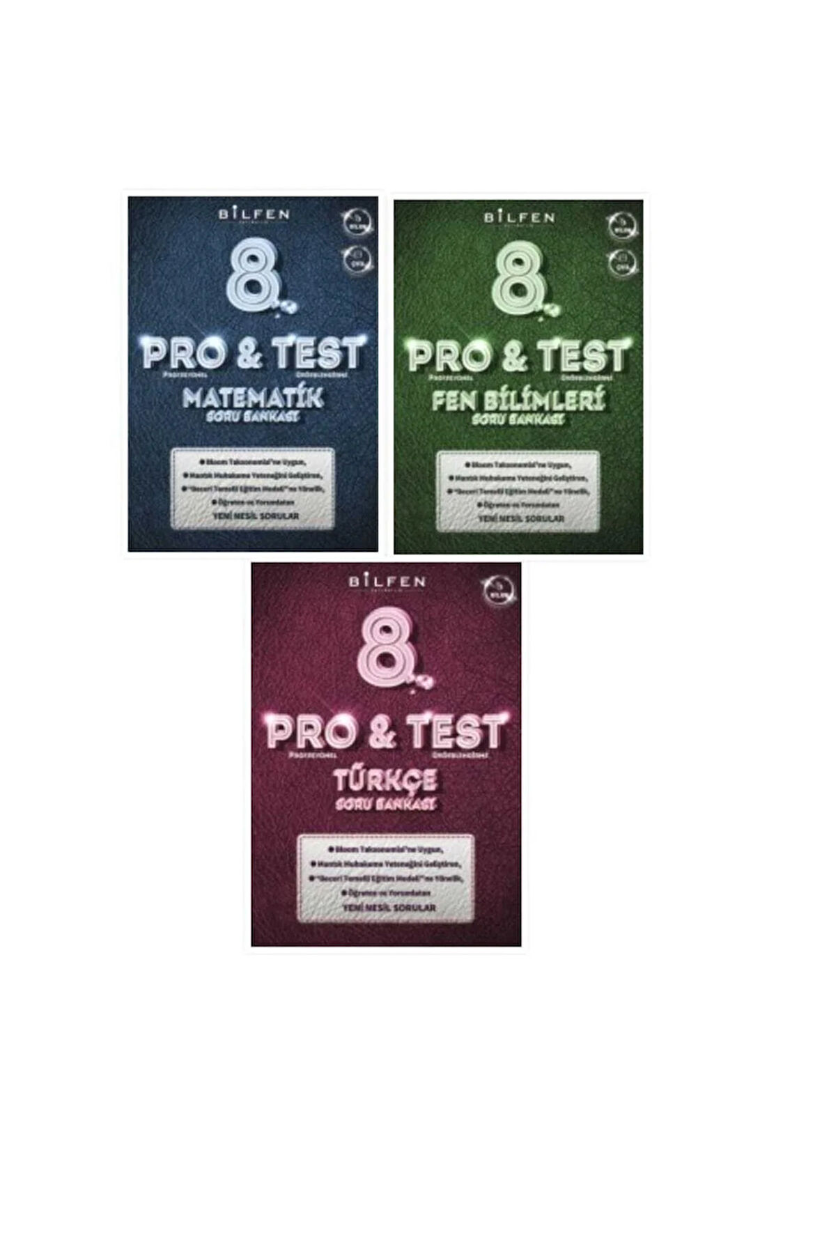 Bilfen 8.sınıf Matematik -fen Bilimleri - Türkçe Protest Soru Bankası 2024-2025