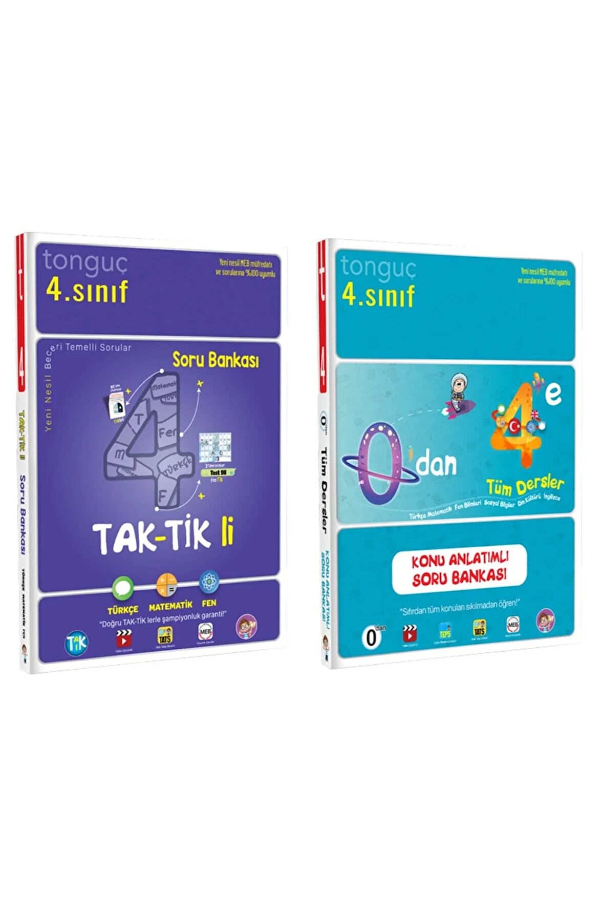 4.sınıf Taktkli Soru Bankası Ve 0'dan 4'e Tüm Dersler Konu Anlatımlı Soru Bankası