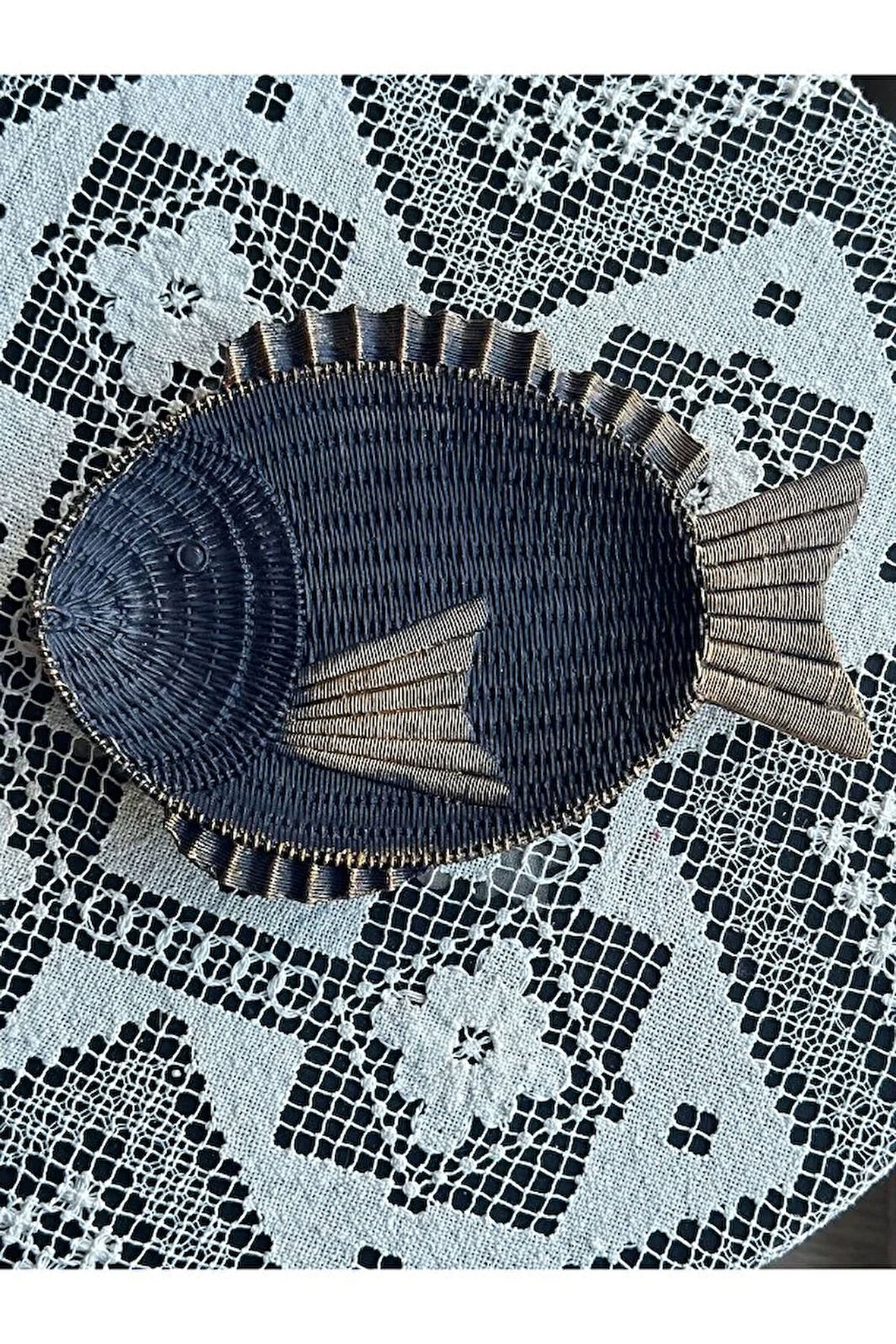 Dekoratif Tombul Balık Tabak, Duvar Tabağı, Banyo Aksesuar, Masa Üstü Tabak