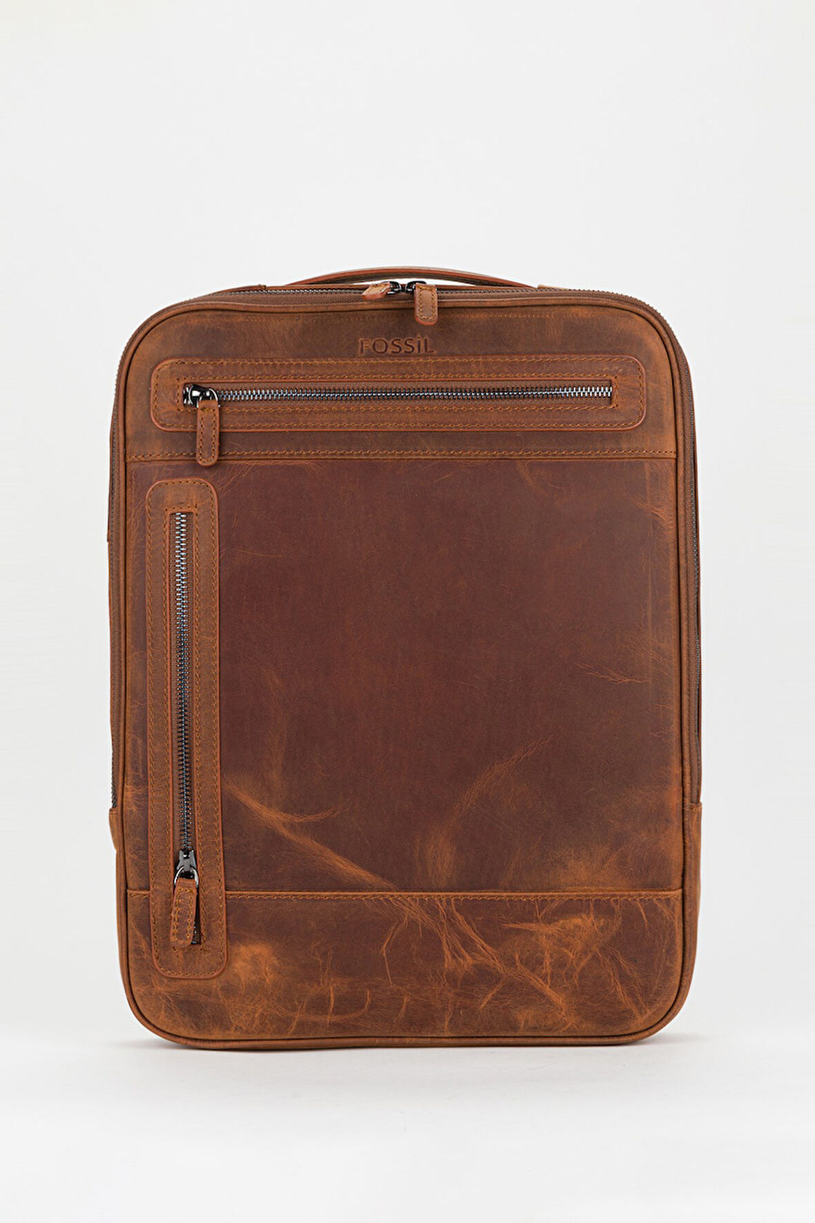 %100 Hakiki Deri 15,6 inç Laptop & Evrak Çantası Sırt Çantası