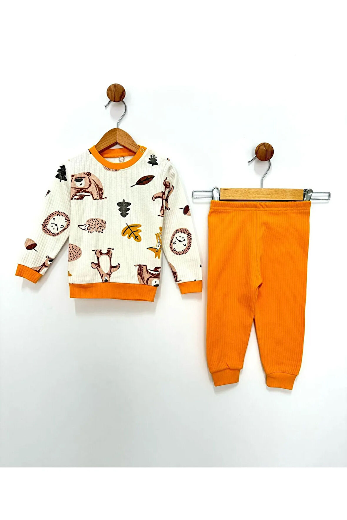 Anne Bebe Penye Pijama Takımı