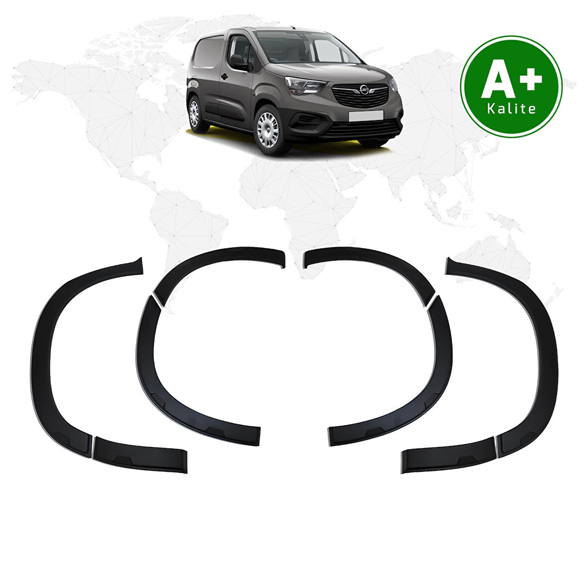 Opel Combo Panelvan Dodik Seti 8 Parça 2019 Model ve Sonrası