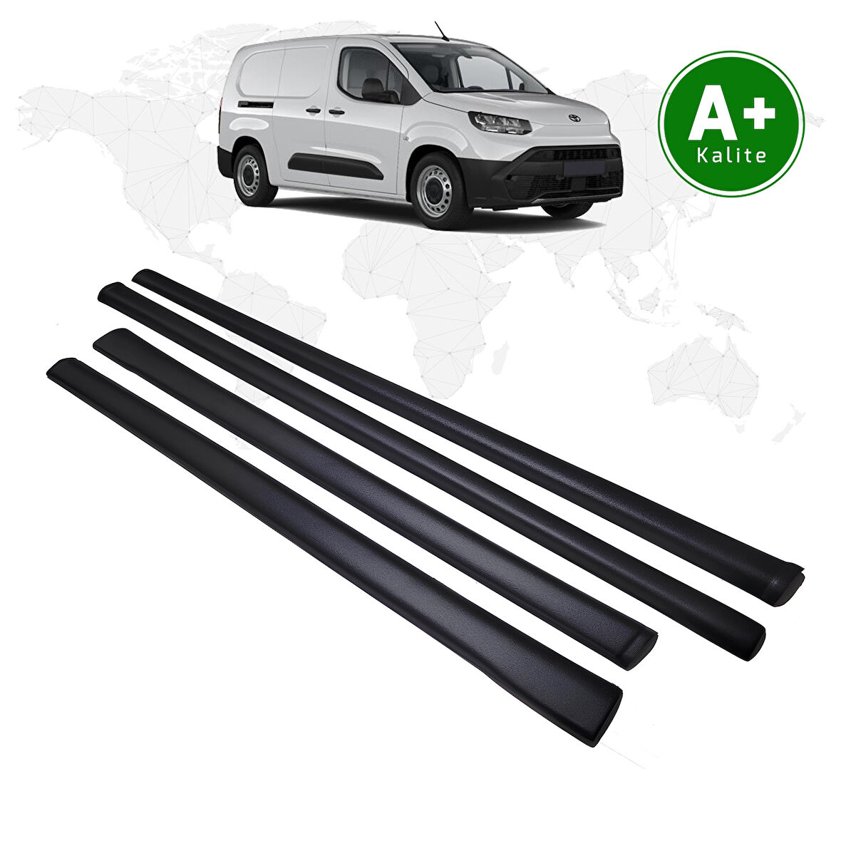 Toyota Proace City Panelvan Marşpiyel Kaplaması 4 Parça 2024 Model ve Sonrası