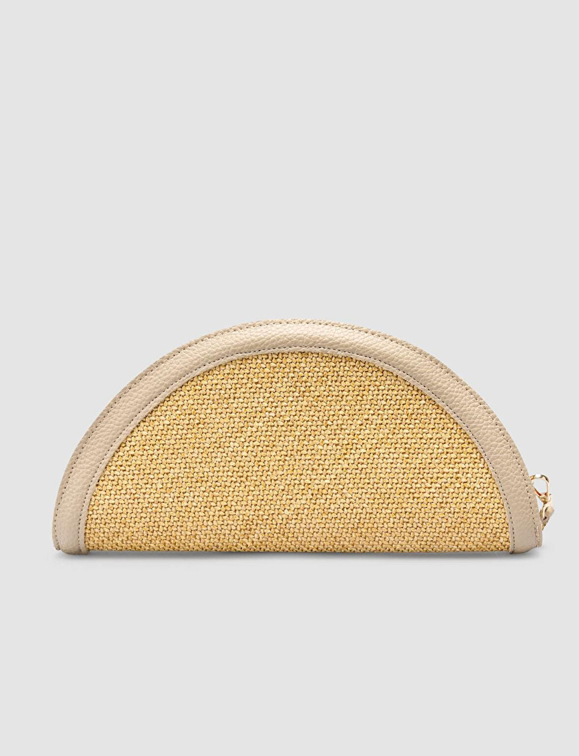 Cabani Hasır Vizon Deri Astarlı Kadın Çanta