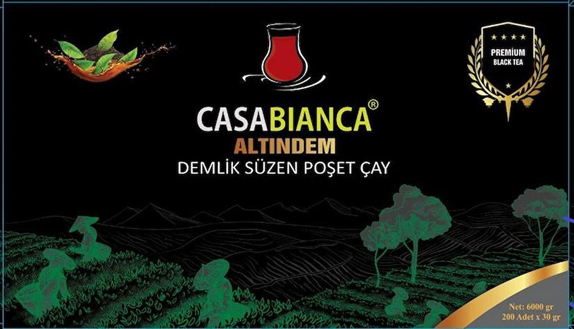 CASABİANCA ALTINDEM DEMLİK POŞET ÇAY 200*30GR 6 KG