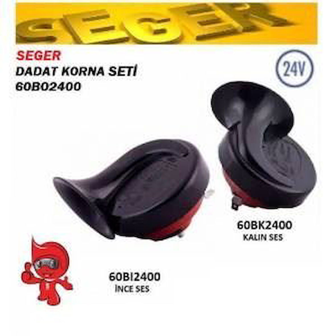 60BO2400 24V DADAT KORNA ÇİFTLİ MAKO TİP TEK FİŞ