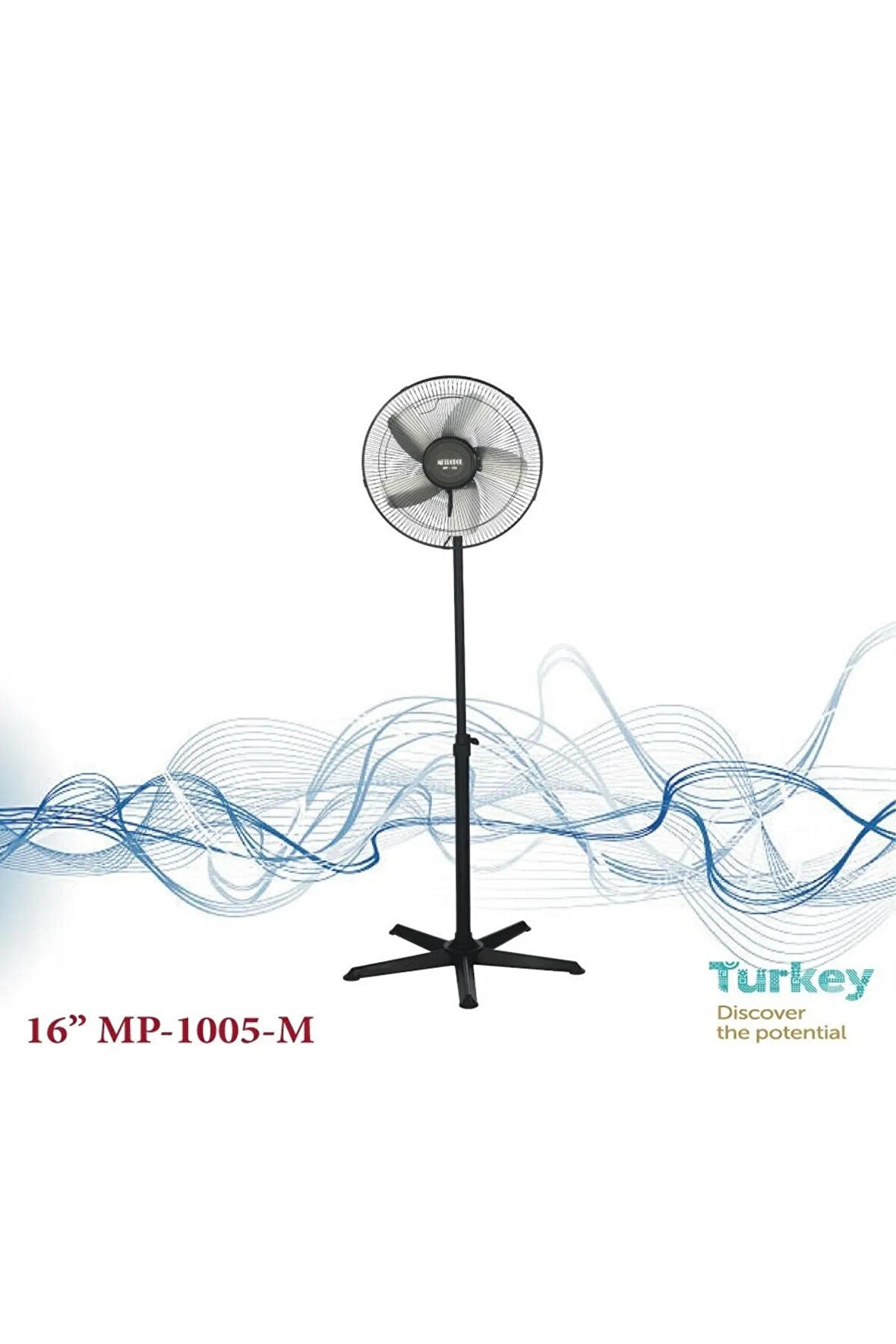 Ayaklı Sessiz Soğutucu Oda Serinletici 5 Kanatlı Vantilatör  Mp-1005