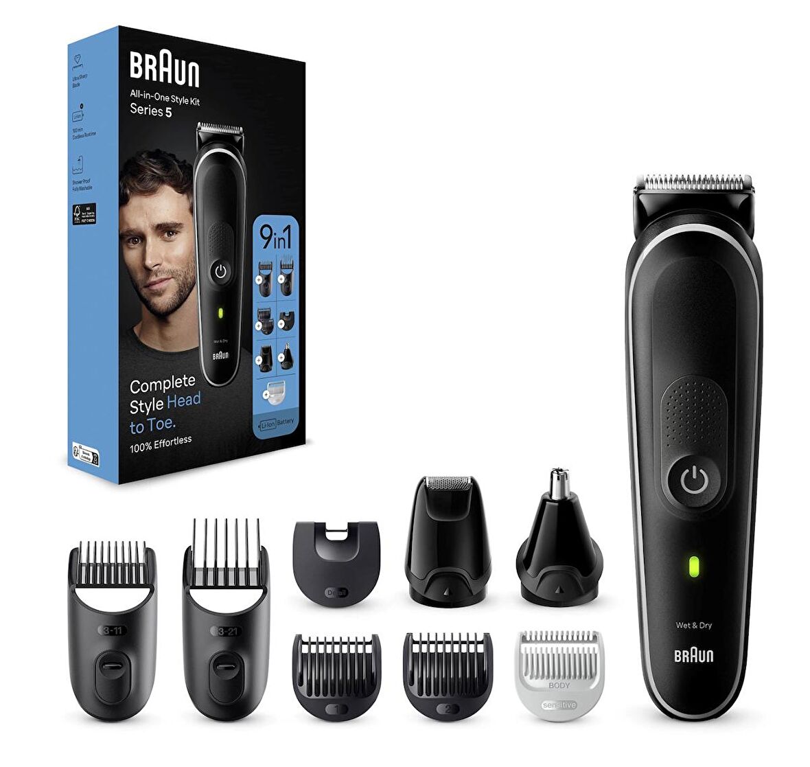 Braun Series 5 MGK5410 9’u 1 Arada Şekillendirme Seti