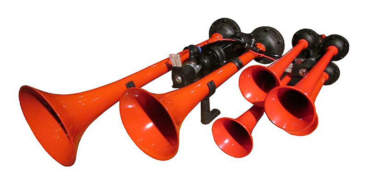 24V 6 BORULU ÇOK SESLİ YANKILI KORNA