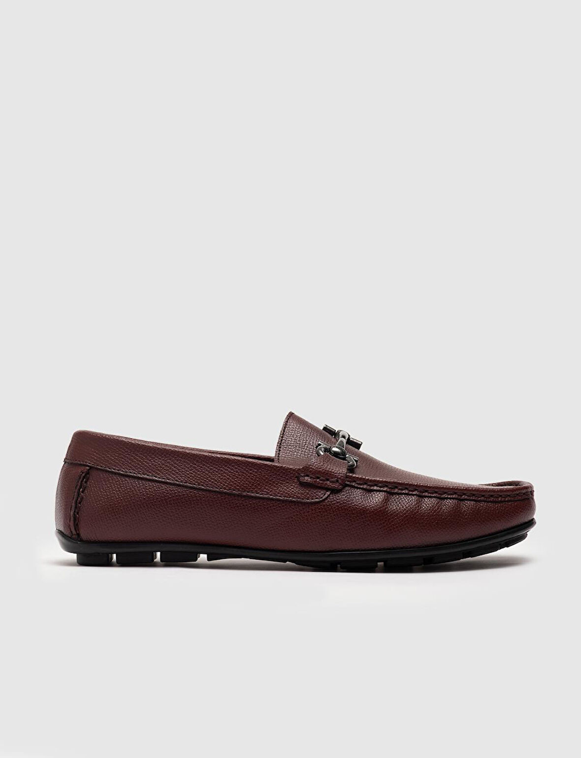 Hakiki Deri Bordo Erkek Loafer