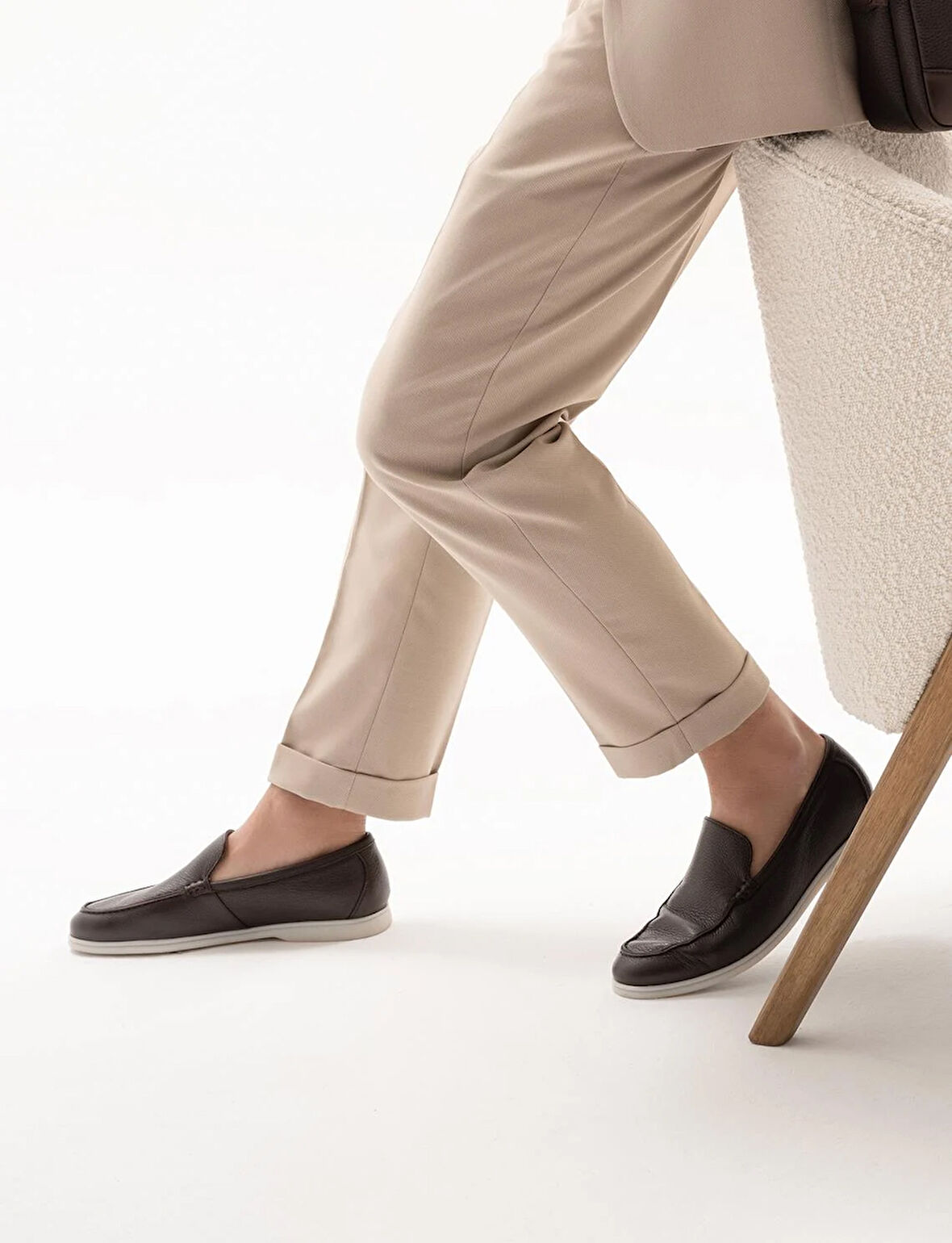 Hakiki Deri Kahverengi Erkek Günlük Ayakkabı