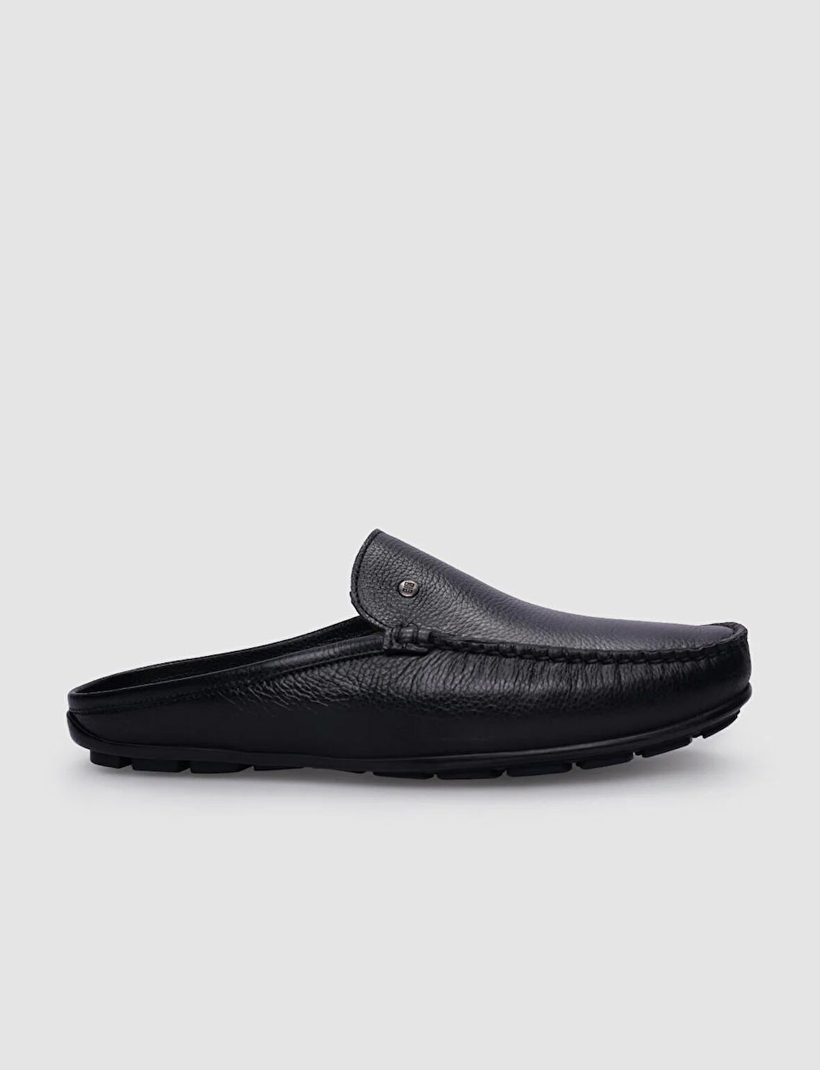 Hakiki Deri Siyah Erkek Günlük Terlik
