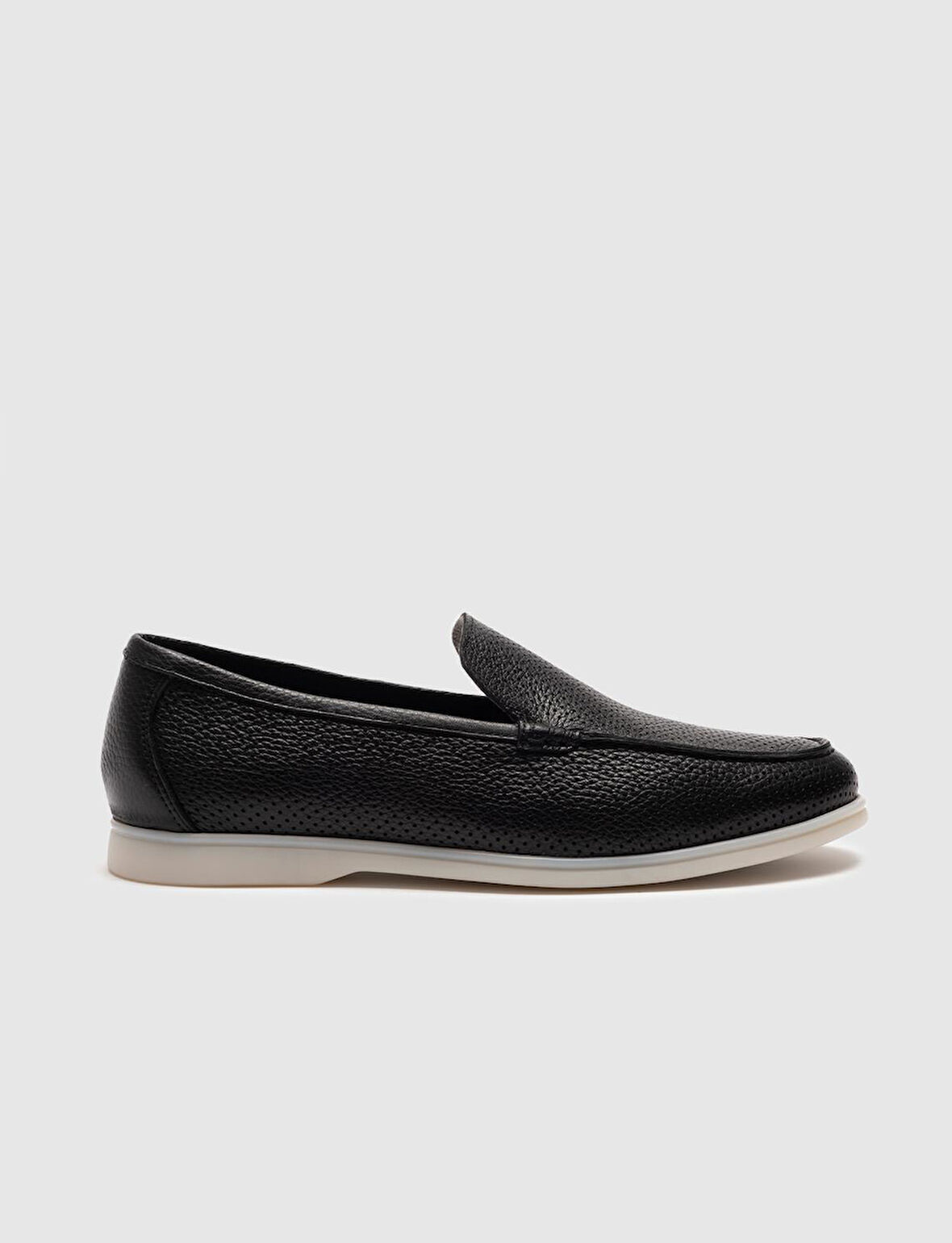 Hakiki Deri Siyah Erkek Loafer
