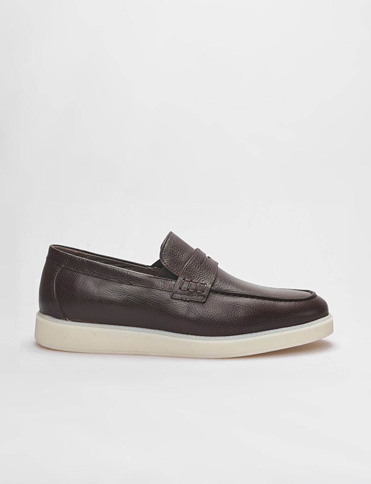 Hakiki Deri Kahverengi Erkek Sneaker Ayakkabı