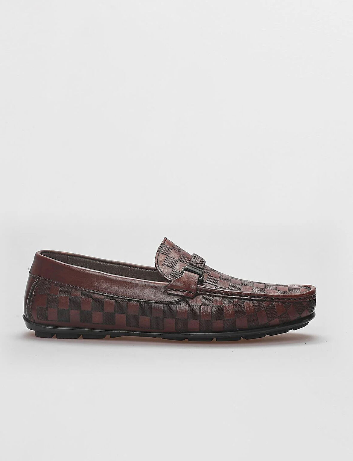 %100 Hakiki Deri Kahverengi Toka Detaylı Erkek Loafer