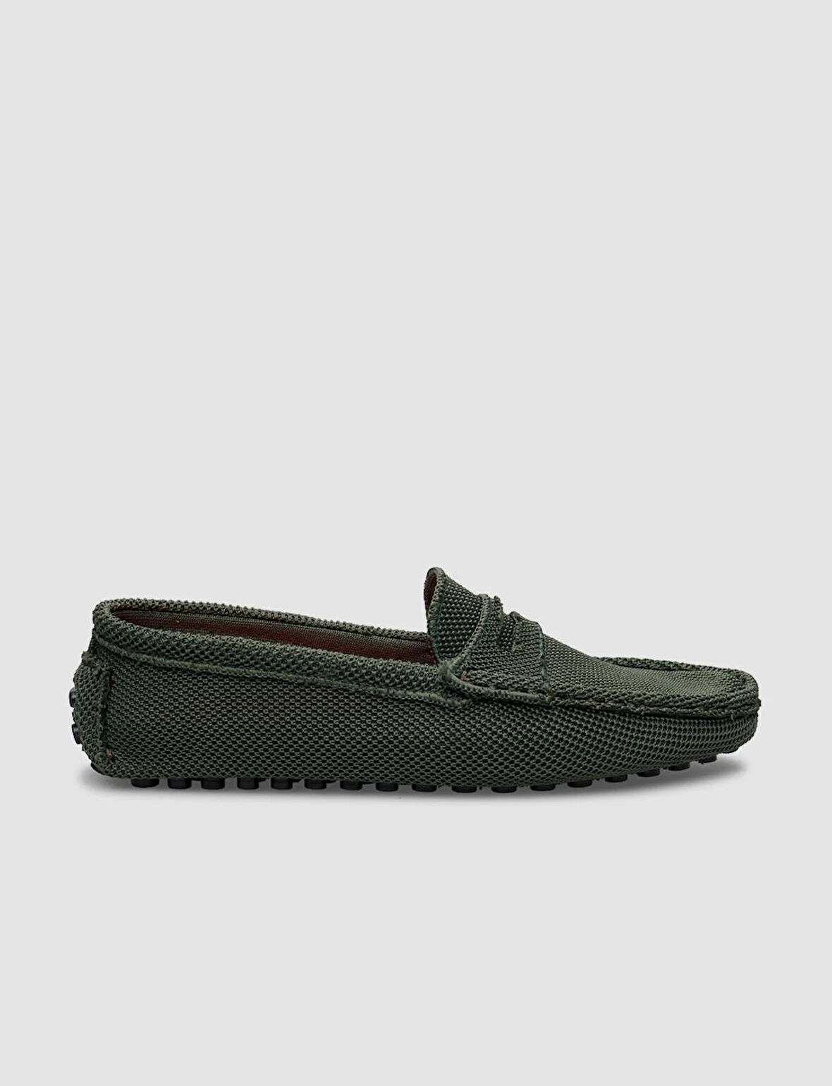 Cabani Triko Haki Erkek Loafer