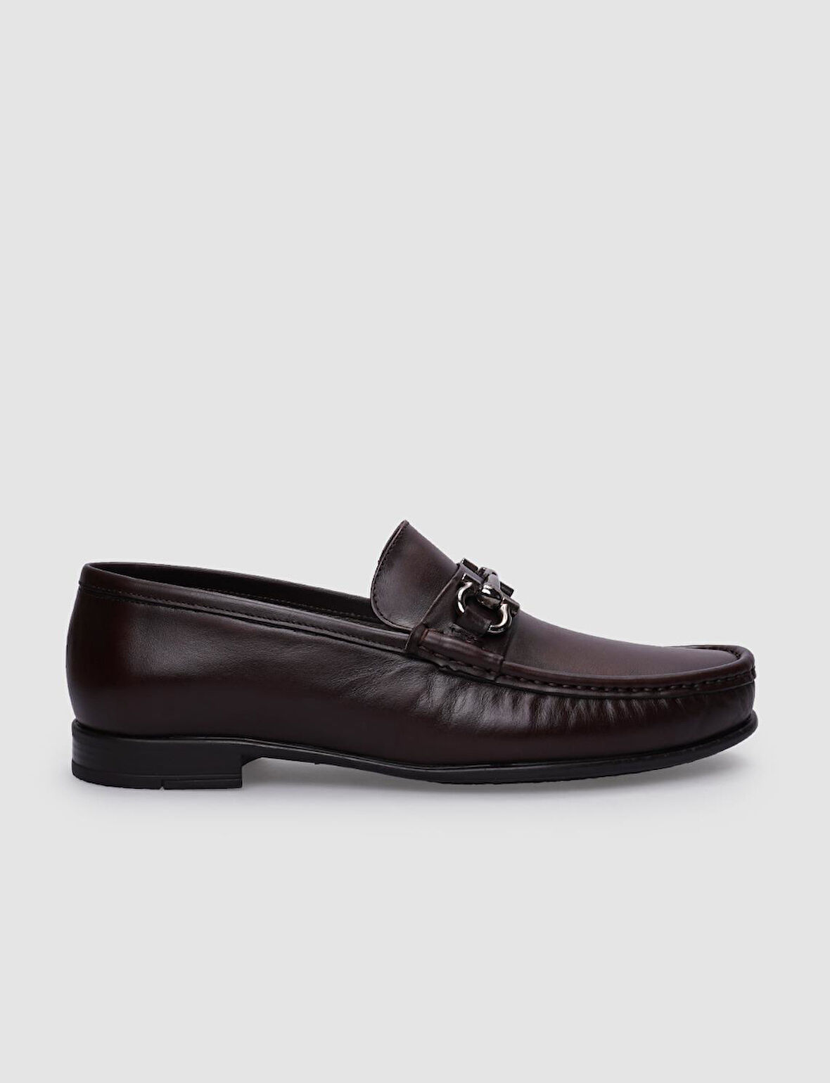 %100 Hakiki Deri Kahverengi Erkek Loafer