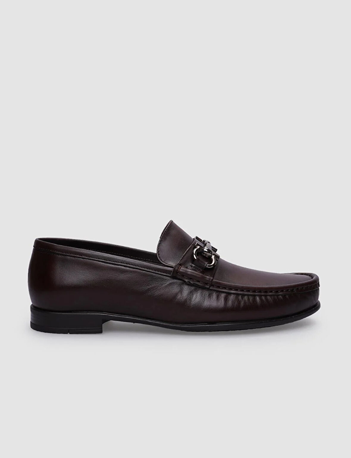 %100 Hakiki Deri Kahverengi Erkek Loafer
