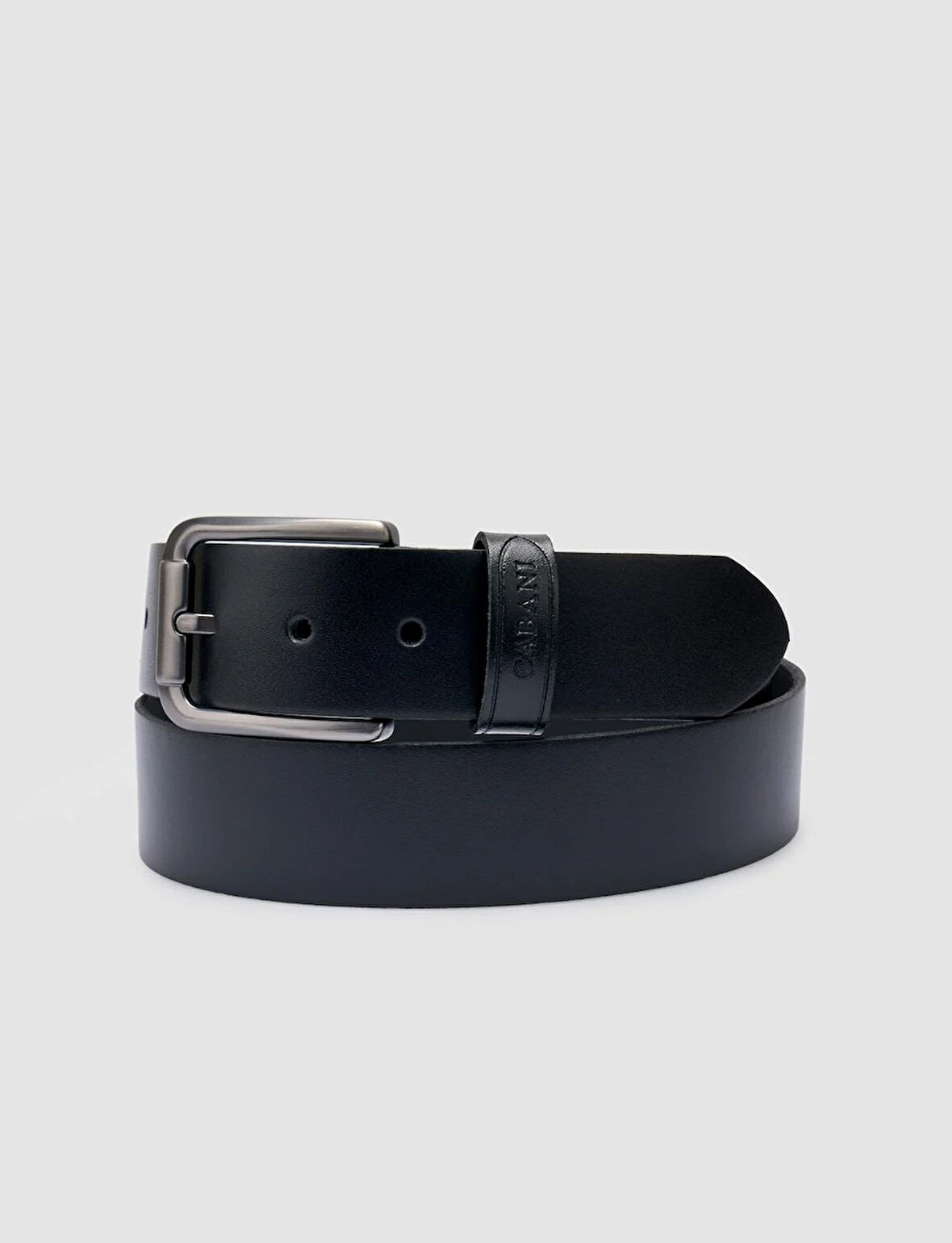 Cabani %100 Hakiki Deri Siyah Erkek Klasik Kemer