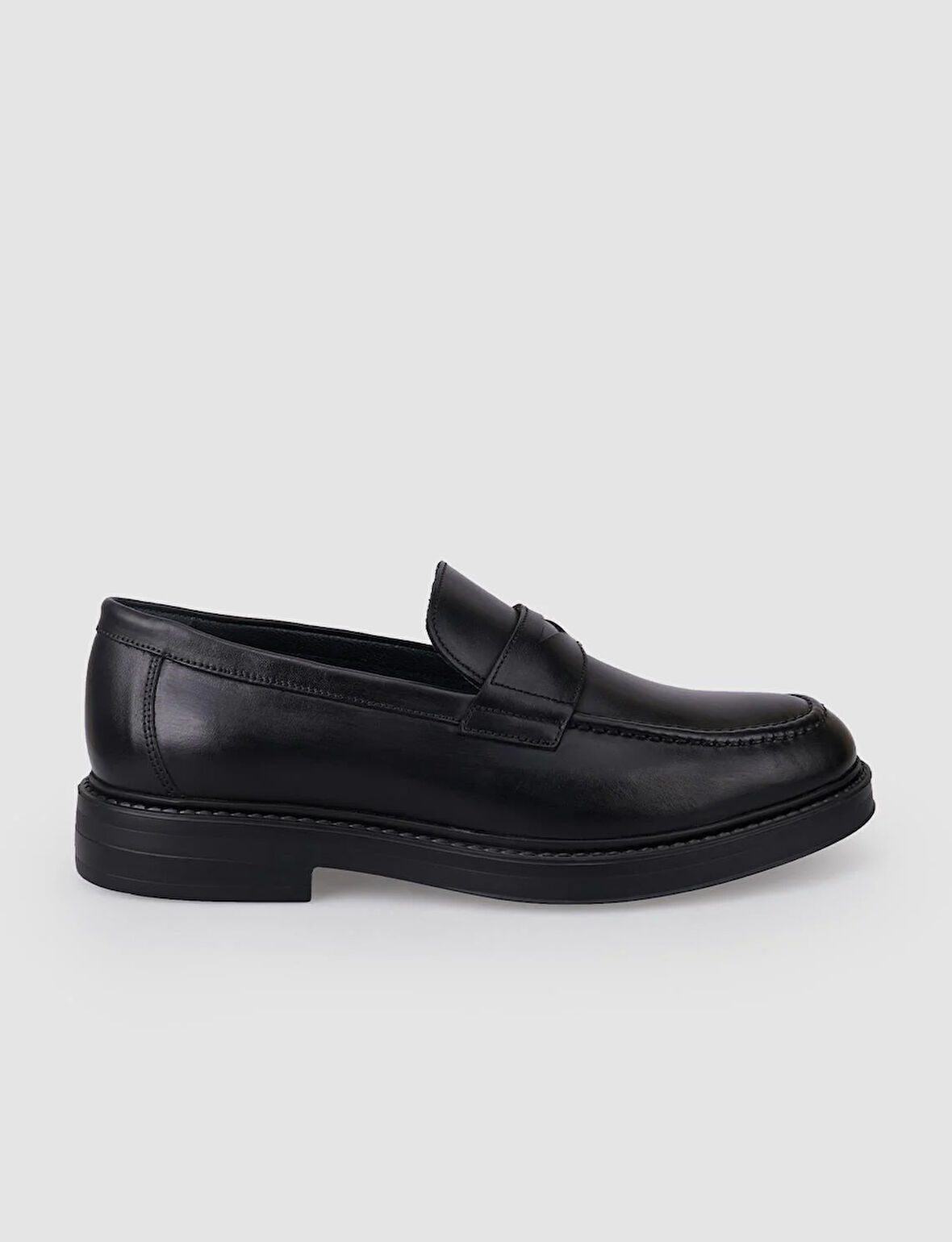 %100 Hakiki Deri Siyah Erkek Günlük Ayakkabı