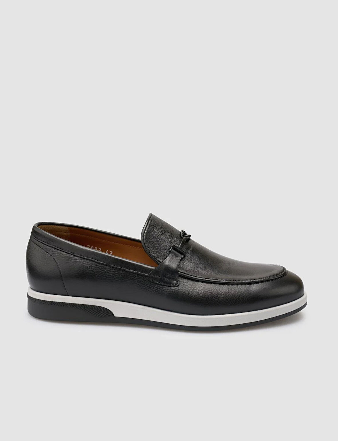 %100 Hakiki Deri Siyah Erkek Loafer