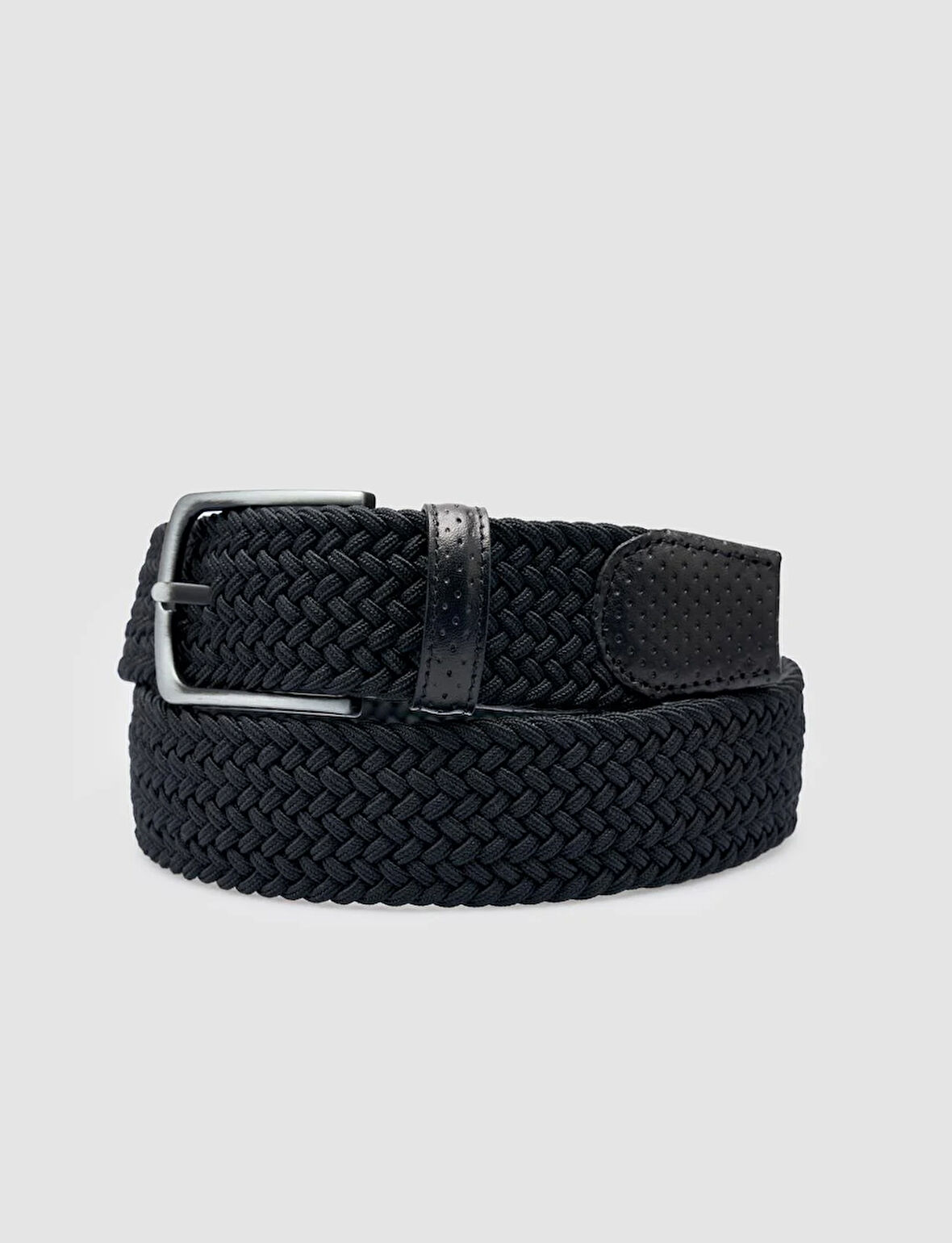 Cabani Triko Siyah Erkek Kemer