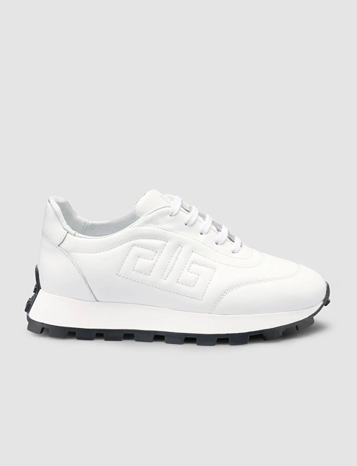 Cabani %100 Hakiki Deri Beyaz Kadın Sneaker