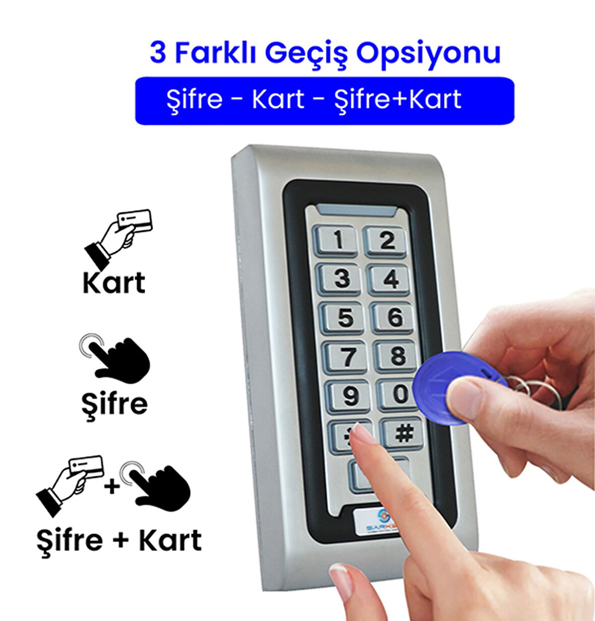 SARKEY SR-200 MF Mifare Kart Okuyucu (13,56 Mhz) 1 Adet