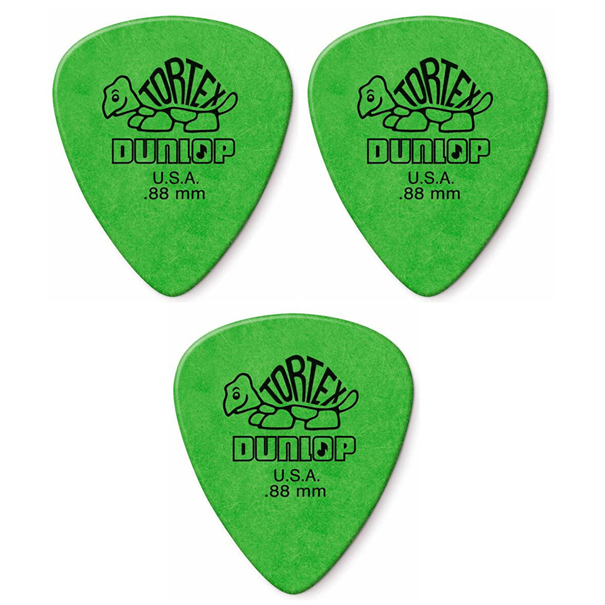 Jim Dunlop 418P.88 Tortex Standard 3 Adet Gitar Penası 0,88mm
